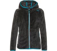 CMP - Giacca in pile Highloft da bambini con cappuccio fisso, Titanio-Turchese, 104