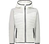 CMP Giacca in pile knit tech con imbottitura, Bambina, B.Co Gesso, 104, B.Co Gesso