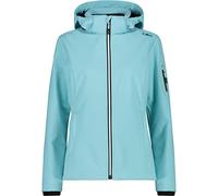 CMP Giacca In Softshell Da Donna Con Cappuccio Removibile, Acqua, 3XL