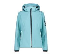 CMP Giacca In Softshell Da Donna Con Cappuccio Removibile, Acqua, M