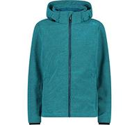 CMP Giacca In Softshell Da Donna Con Cappuccio Removibile, Lagoon-Antracite, 44