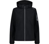 CMP Campagnolo Giacca in Softshell Donna U901 con cappuccio staccabile Nero