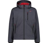CMP - Giacca in softshell da uomo con cappuccio removibile, Titanio-Ferrari, 58