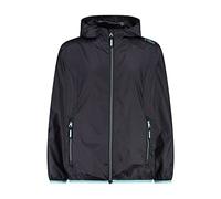 CMP - Giacca Kid G con cappuccio antipioggia, Antracite-Acqua, 116