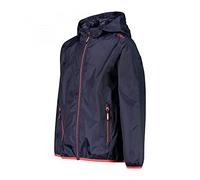 CMP - Giacca Kid G con cappuccio antipioggia, Navy-Red Kiss, 110