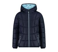 CMP Giacca Kid G con Cappuccio Fisso Unisex - Bambini e Ragazzi, Black Blue, 116