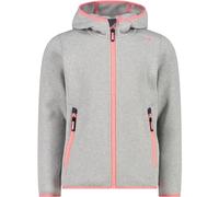 CMP Giacca Kid G con Cappuccio Fisso Unisex - Bambini e Ragazzi, Gesso-Pesca, 176