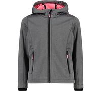 CMP Giacca Kid G con Cappuccio Fisso Unisex - Bambini e Ragazzi, Nero Mel.-Gloss, 176