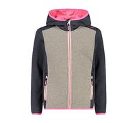 CMP Giacca Kid G con Cappuccio Fisso Unisex - Bambini e Ragazzi, Titanio-Fumo Mel., 104