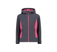 CMP - Giacca Kid G con cappuccio fisso, Titanio-Fuxia, 176