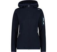 CMP - Giacca Knit-Tech da Donna con Cappuccio Fisso, B.Blue-Cristall Blue, 42