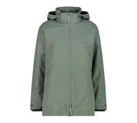 CMP Giacca lunga da donna con zip e cappuccio rimovibile, Minerale, 46