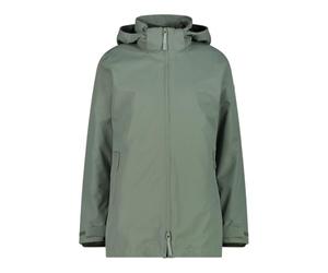 CMP Giacca lunga da donna con zip e cappuccio rimovibile, Minerale, 46