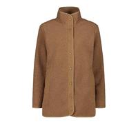 CMP - Giacca lunga da donna in pile teddy Highloft, Malto, 40