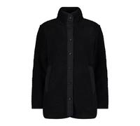CMP - Giacca lunga da donna in pile teddy Highloft, Nero, 44