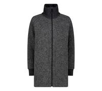 CMP - Giacca lunga da donna in Wooltech, Carbone Mel., 44