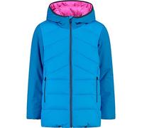 CMP Giacca Cappuccio a Vita Lunga Coat, Türkis, 128 Bambine e Ragazze