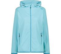 CMP - Giacca pioggia da donna con cappuccio fisso, Acqua, 46