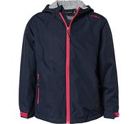 CMP Giacca Pioggia In Poliestere Antistrappo Da Bambini, Giacca Unisex - Bambini e ragazzi, Black Blue, 116