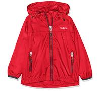 CMP Giacca Pioggia In Poliestere Antistrappo Da Bambini, Giacca Unisex - Bambini e ragazzi, Ferrari, 176