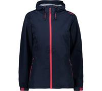 CMP Giacca Pioggia In Poliestere Antistrappo da Donna, Black Blue, L