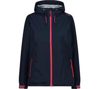CMP Giacca Pioggia In Poliestere Antistrappo da Donna, Black Blue, S