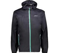 CMP Giacca Pioggia In Poliestere Antistrappo da Uomo, Antracite, 3XL