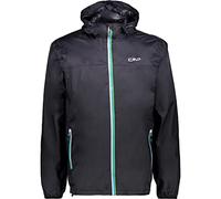 CMP Giacca Pioggia in Poliestere Antistrappo da Uomo, Antracite, XL