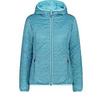 CMP - Giacca reversibile da donna con cappuccio fisso, Acqua-Deep Lake, 40