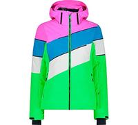 CMP Giacca Sci da Donna in Twill con Inserti Diagonali - 32W0236 (40, Multi Fluo)