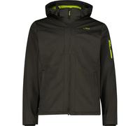 CMP Giacca da uomo in Light Softshell con cappuccio staccabile, 39A5027 (IT, Numero, 54, Regular, Regular, Pine/Mela)