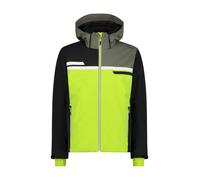 CMP Man Jacket Colorblock Zip Hood - Uomo - Nero / Verde - Taglia 50- modello 2024