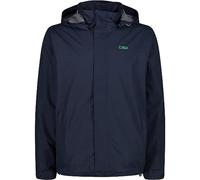 CMP - Giacca uomo con cappuccio con bottoni a pressione, Black Blue, 52