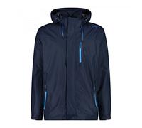 CMP, Giacca Uomo Con Cappuccio Zip E Ventilazione, Black Blue, 52
