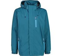 CMP - Giacca Uomo con cappuccio zip e traspirante, Deep Lake, 52