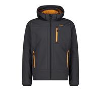 CMP Giacca Uomo in Softshell con Cappuccio Staccabile Antracite/Zucca 58 IT Antracite