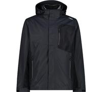 CMP - Giacca Uomo Zip Hood Staccabile Inn.Jacket, Antracite-Nero, 52