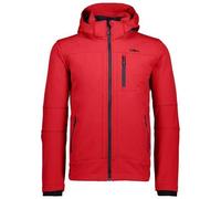 Giacca CMP Zip Hood Softshell rosso - XL