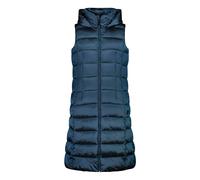 CMP - Gilet lungo da donna in nylon con cappuccio fisso, Dark Niagara, 42