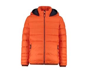 CMP - Gilet da bambino in nylon con cappuccio fisso, Arancio, 176