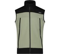 CMP - Gilet da uomo con cappuccio fisso in softshell accoppiato, Sage, 48