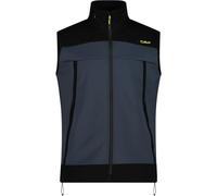 CMP - Gilet da uomo con cappuccio fisso in softshell accoppiato, Titanio, 52