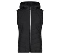 CMP Gilet ibrido con cappuccio, nero, EU 40