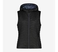 CMP Gilet Imbottito Donna Feel Warm Flat Con Cappuccio, Outdoor - U901 (Nero)