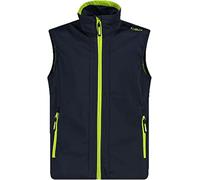 CMP - Gilet in light softshell da bambino, B.Blue-Limegreen, 128
