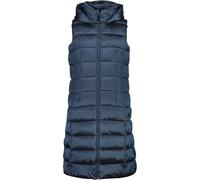 CMP - Gilet lungo da donna in nylon con cappuccio fisso, Dark Niagara, 44