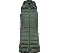 CMP Gilet Lungo Da Donna In Nylon Con Cappuccio Fisso Vest Donna