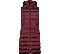 CMP Gilet Lungo Da Donna In Nylon Con Cappuccio Fisso Vest Donna