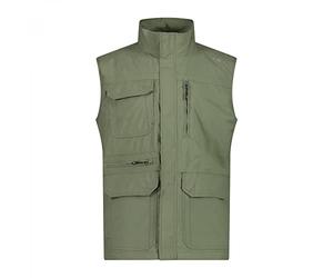 CMP Gilet Outdoor Multitasche da Uomo - 30T6657 (Verde, 58)