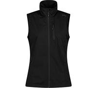 CMP Gilet Softshell Waterproof, Donna, 48, Nero